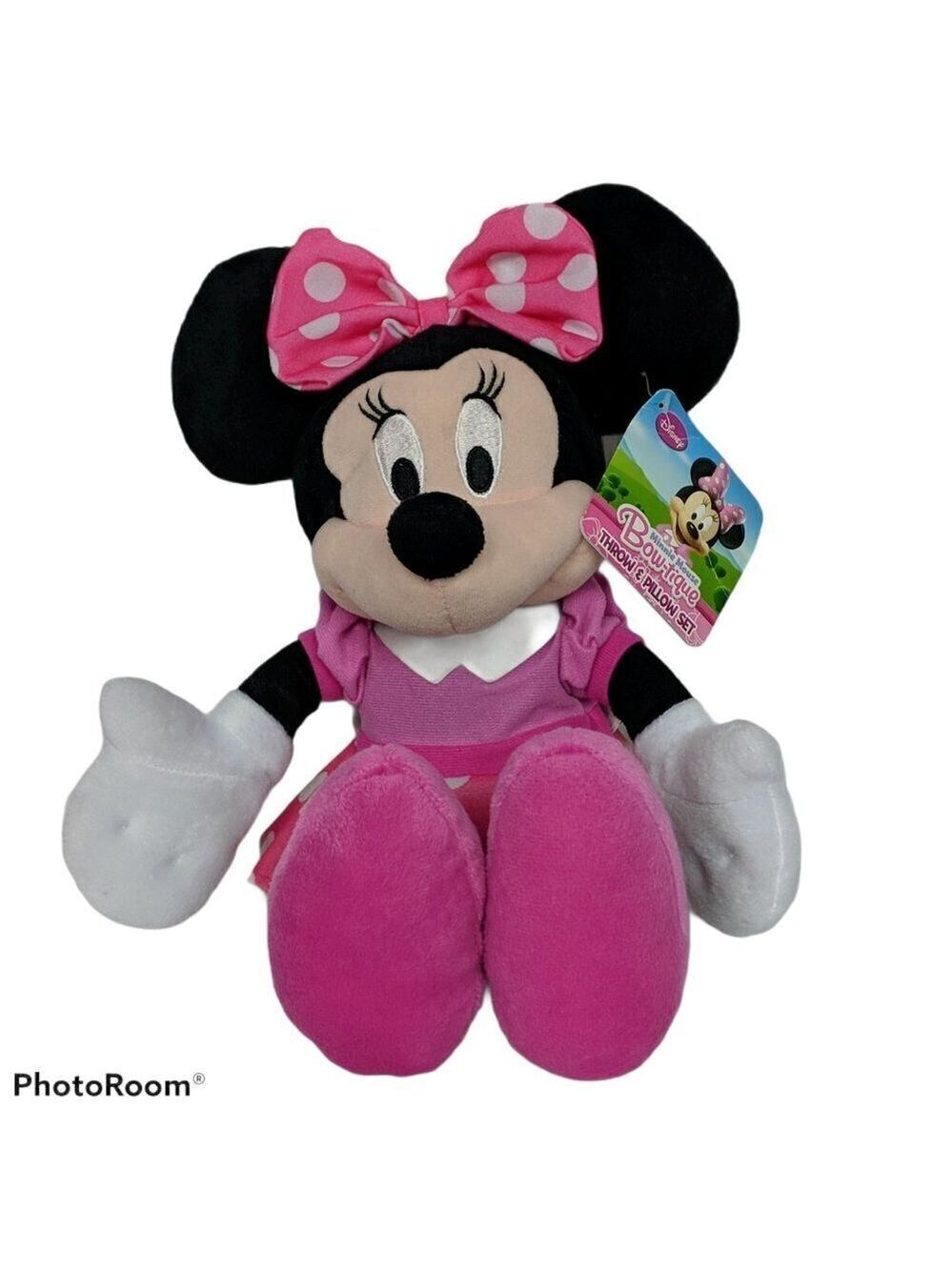 Disney Minnie Mouse Pink and White 17 Inch Plush